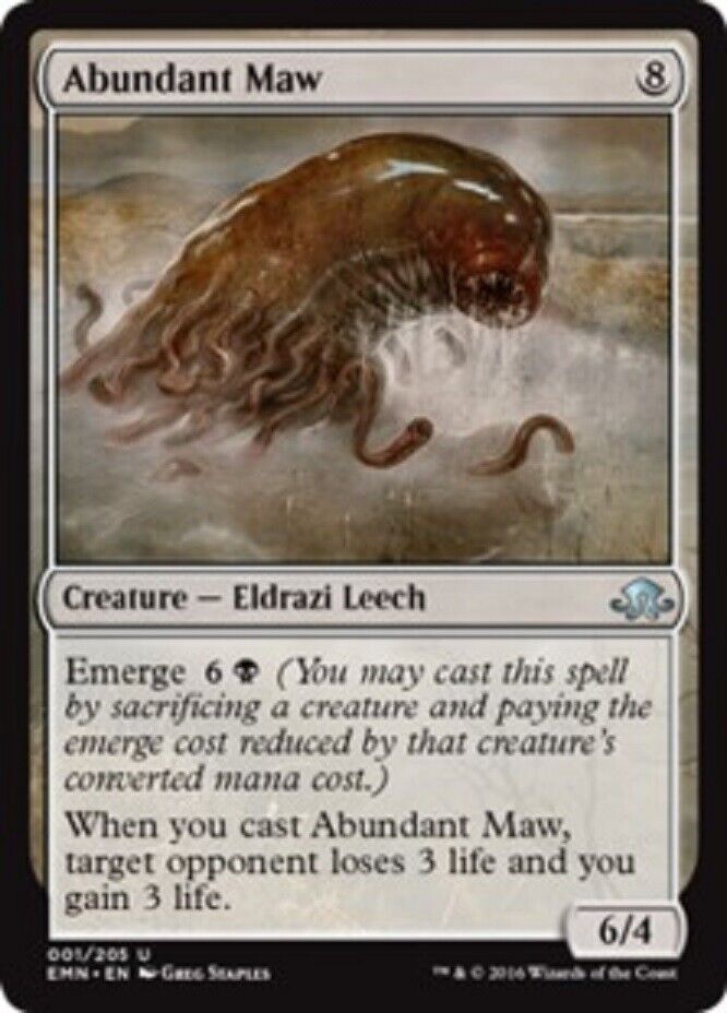 mtg eldritch moon card prices MTG MTG 1x Abundant Maw Eldritch Moon Magic The Gathering card NM – Omniphustoys