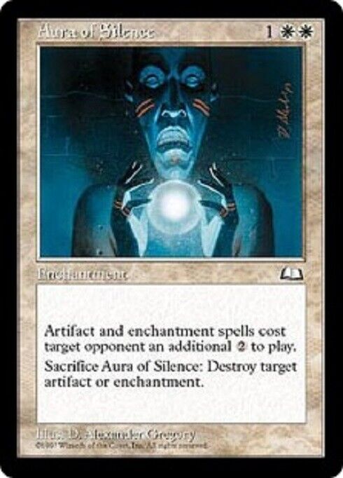 MTG 1x Aura of Silence Weatherlight MTG Magic the Gathering