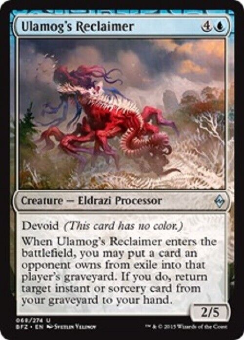 MTG MTG 1x Ulamog's Reclaimer BFZ Battle for Zendikar Card Magic The Gathering