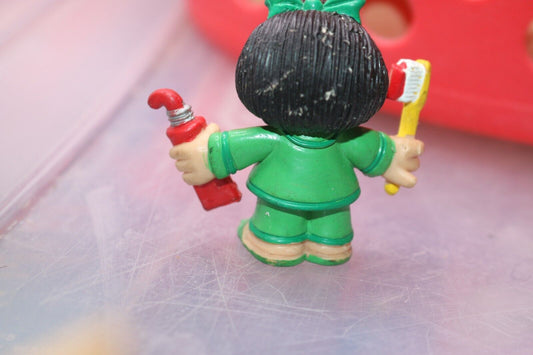 Vtg Mafalda - Comics Spain - Mafalda Avec Brosse À Dents Vintage Figurine Figure