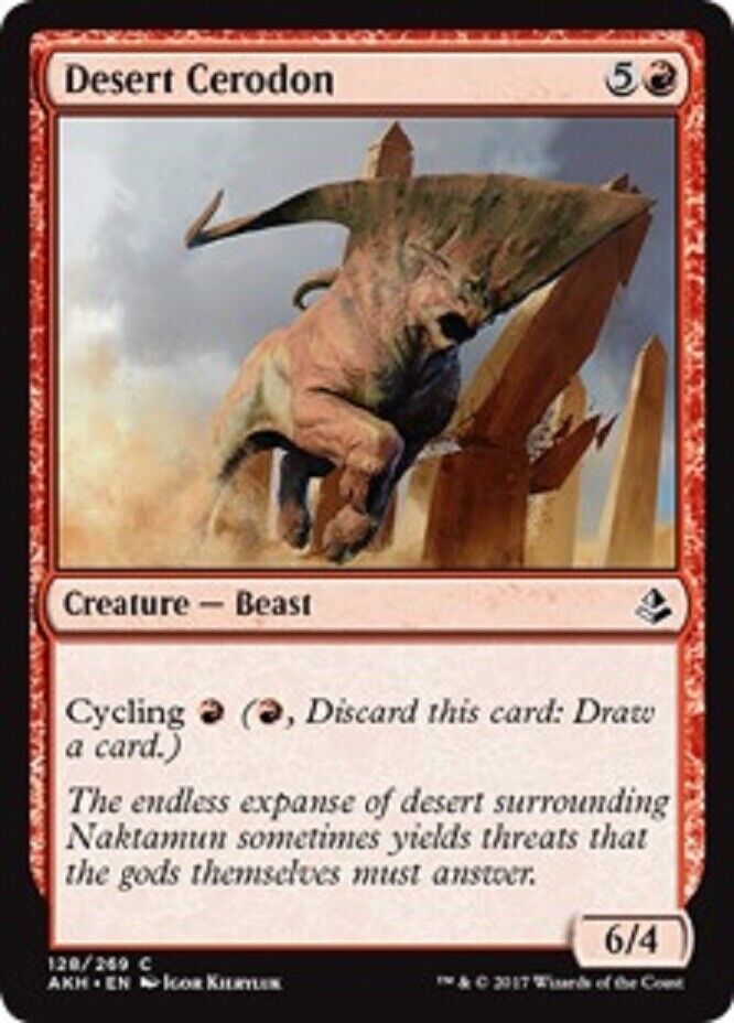 mtg desert cards MTG MTG 4x Desert Cerodon Amonkhet cards Magic The Gathering – Omniphustoys