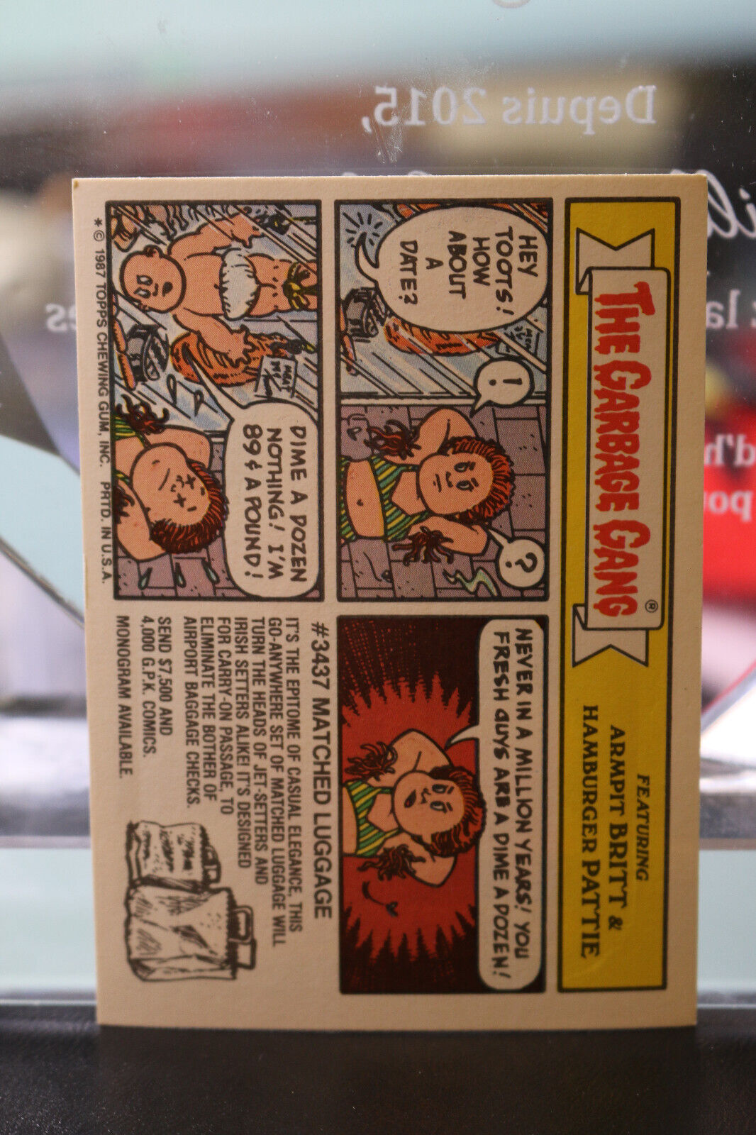 1987 Garbage Pail Kids - Series 10 - 387B Cora Corset #1