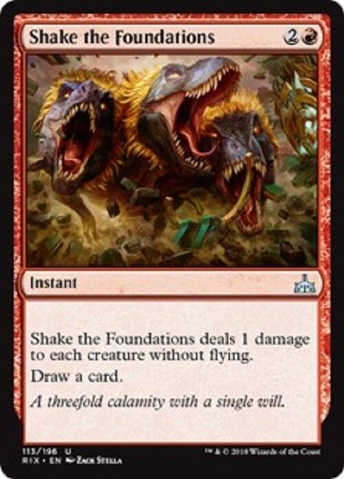 MTG Shake the Foundations Rivals of Ixalan Card MTG Commander Pauper Omniphustoys MTG Shake the Foundations Rivals of Ixalan Card MTG Commander Pauper Omniphustoys