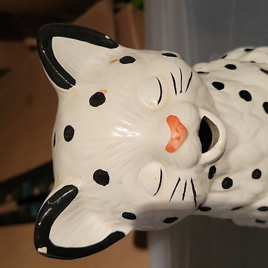 Vintage Christmas Cat Milk Or Juice Pitcher In Ceramic Decoration Center Table