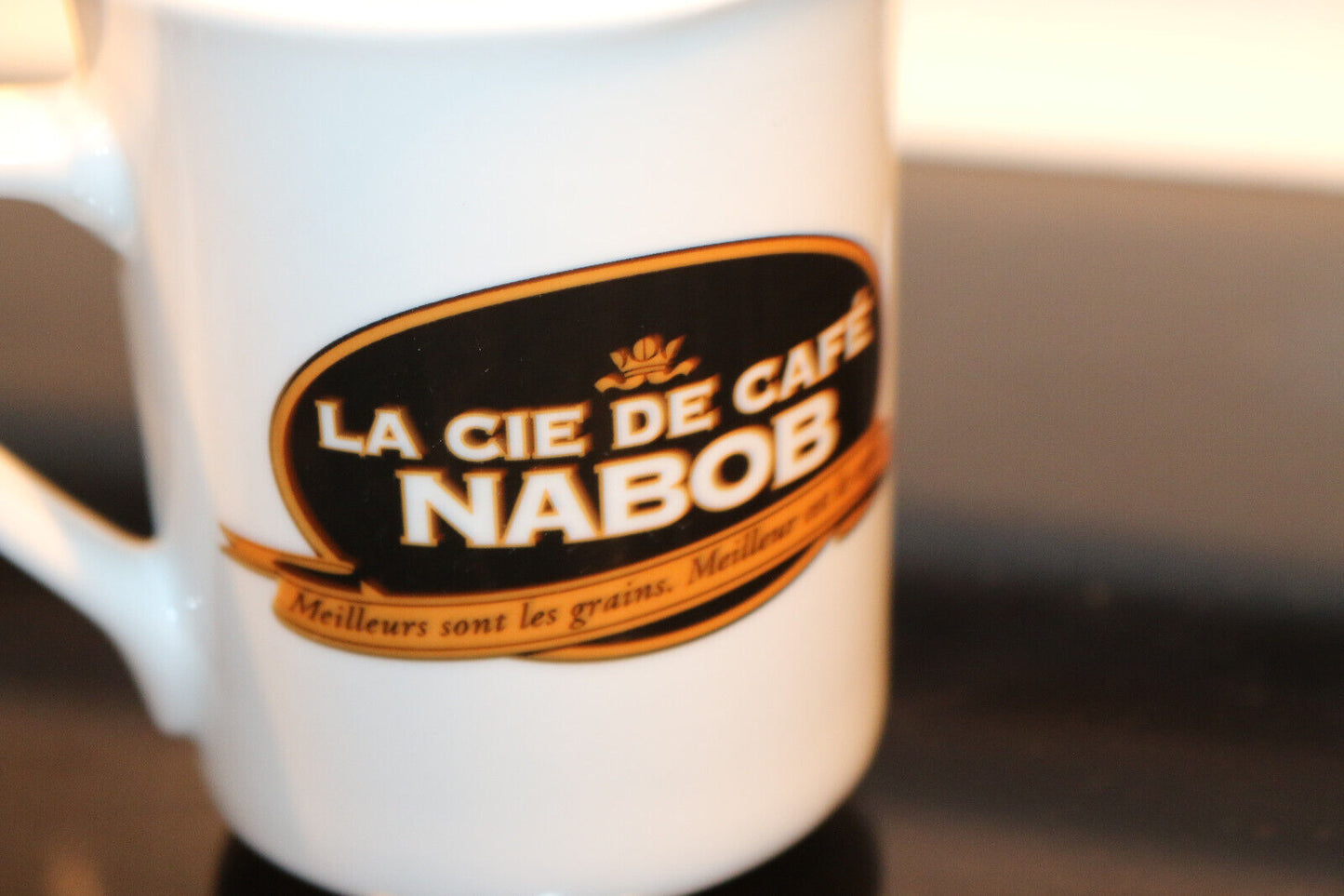 2X Vintage Rare The Nabob Coffee Co. Porcelain Coffee Mugs
