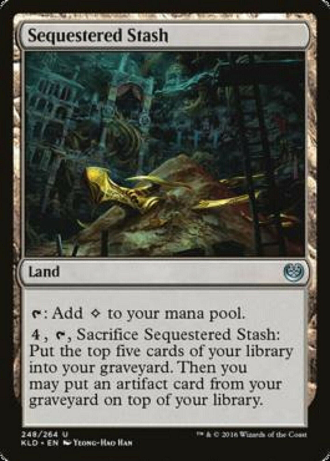 MTG MTG 1x Sequestered Stash Kaladesh Magic the gatherine card