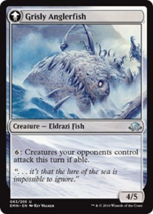 MTG Grizzled Angler Eldritch Moon Commander Card NM MTG Pauper