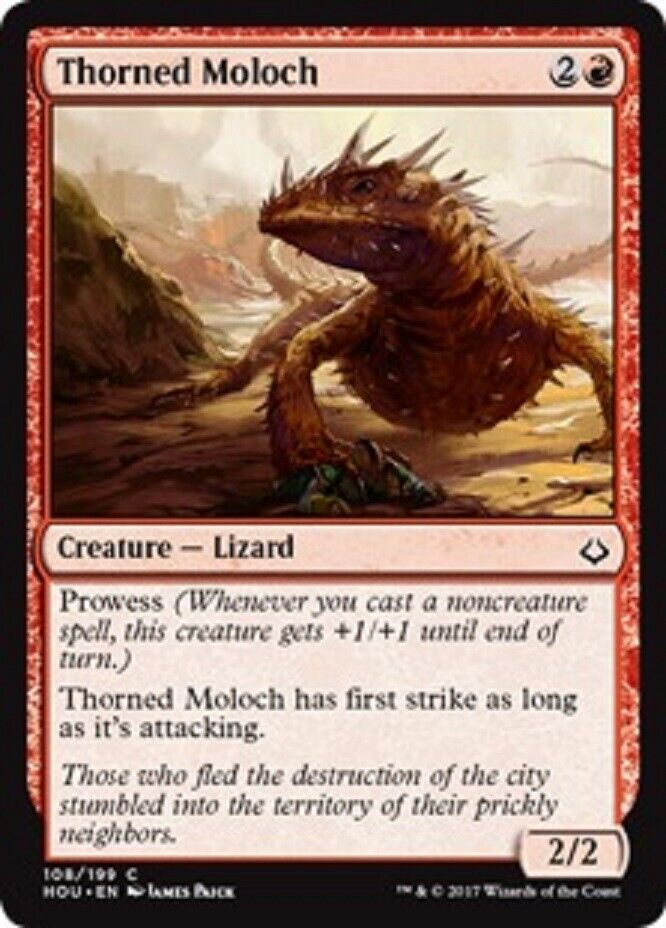 MTG MTG 4x Thorned Moloch Hour of Devastation cards Magic The Gathering
