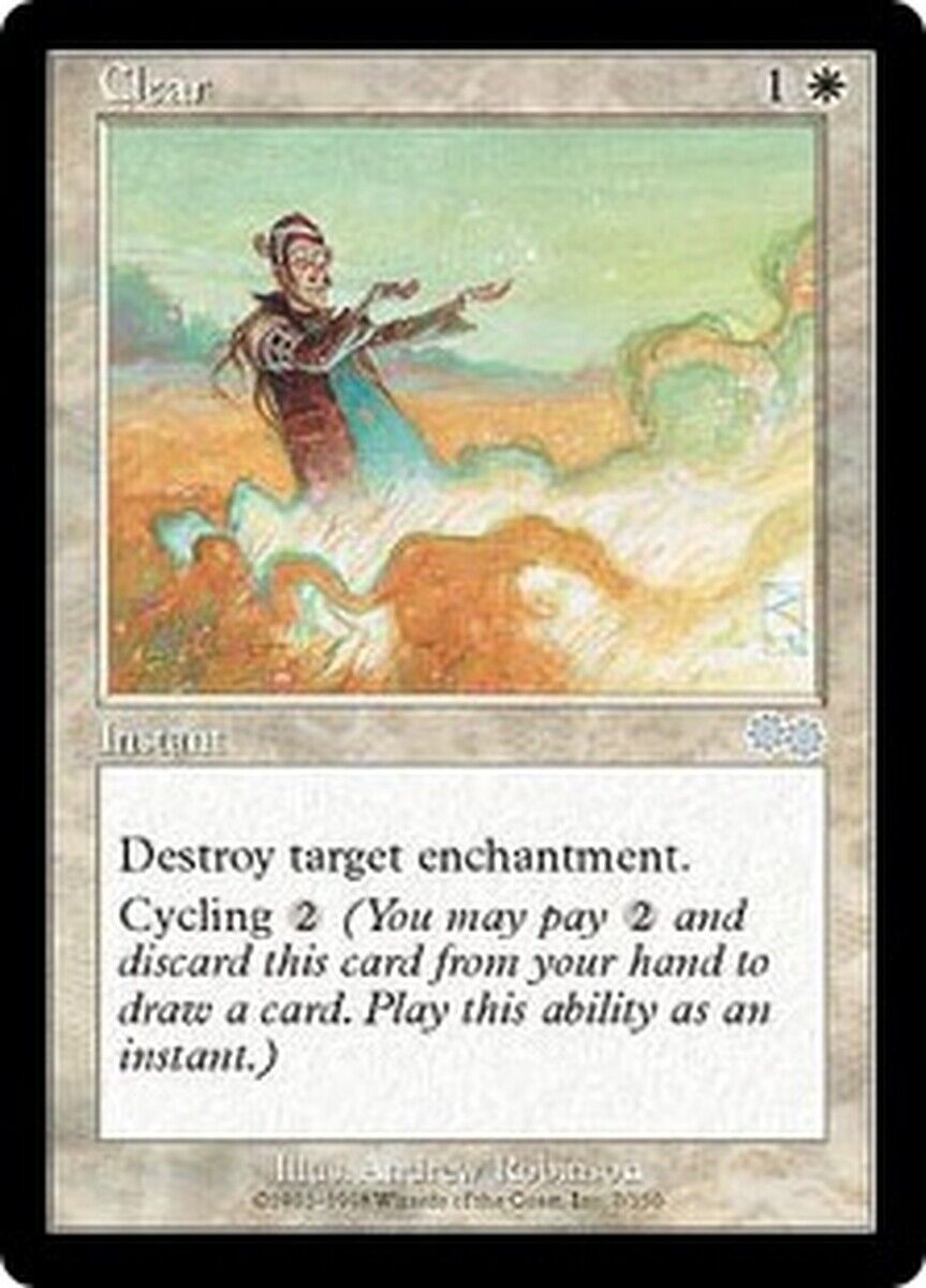 MTG MTG 1x Clear Urza's Saga Magic the gatherine card – Omniphustoys