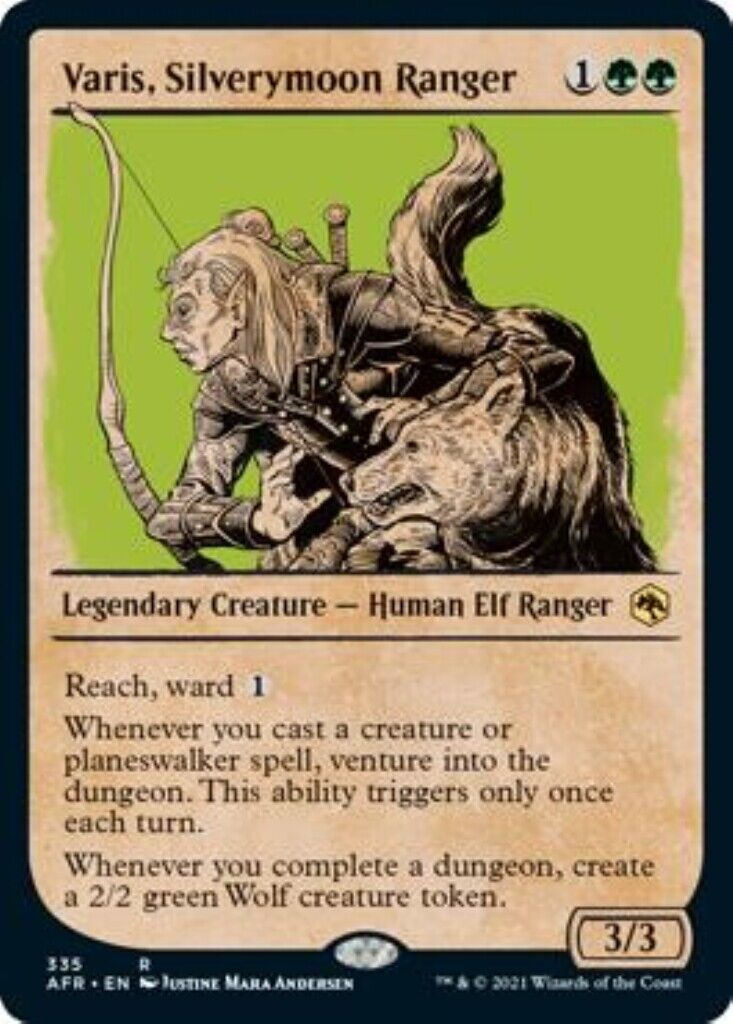 MTG Varis, Silverymoon Ranger Showcase Adventures in the Forgotten Realms MTG