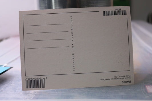 Vintage Post Card Paris Facade De La Cathédrale Notre-Dame