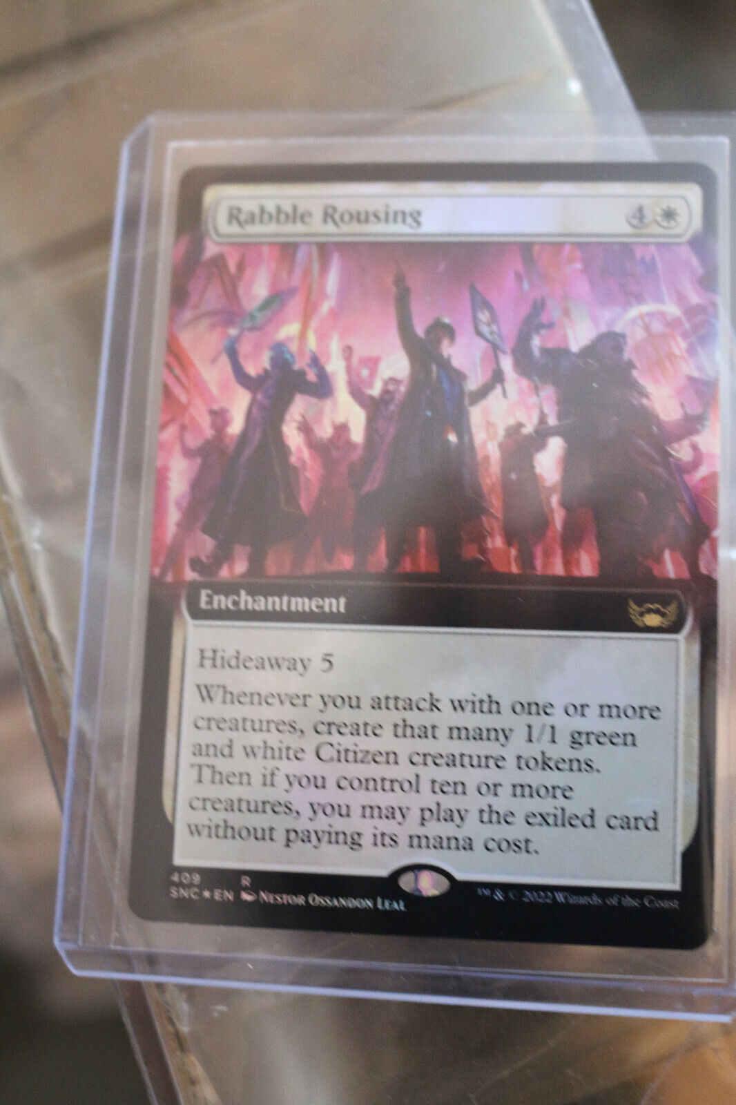 MTG MTG 1x Rabble Rousing Extended Foil Streets of New Capenna Magic the Gathering