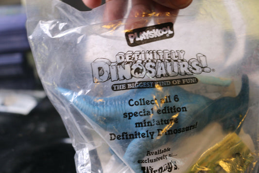 Vintage 1988 Playskool Definitely Dinosaurs Wendy'S Toys Parasaurolophus Sealed