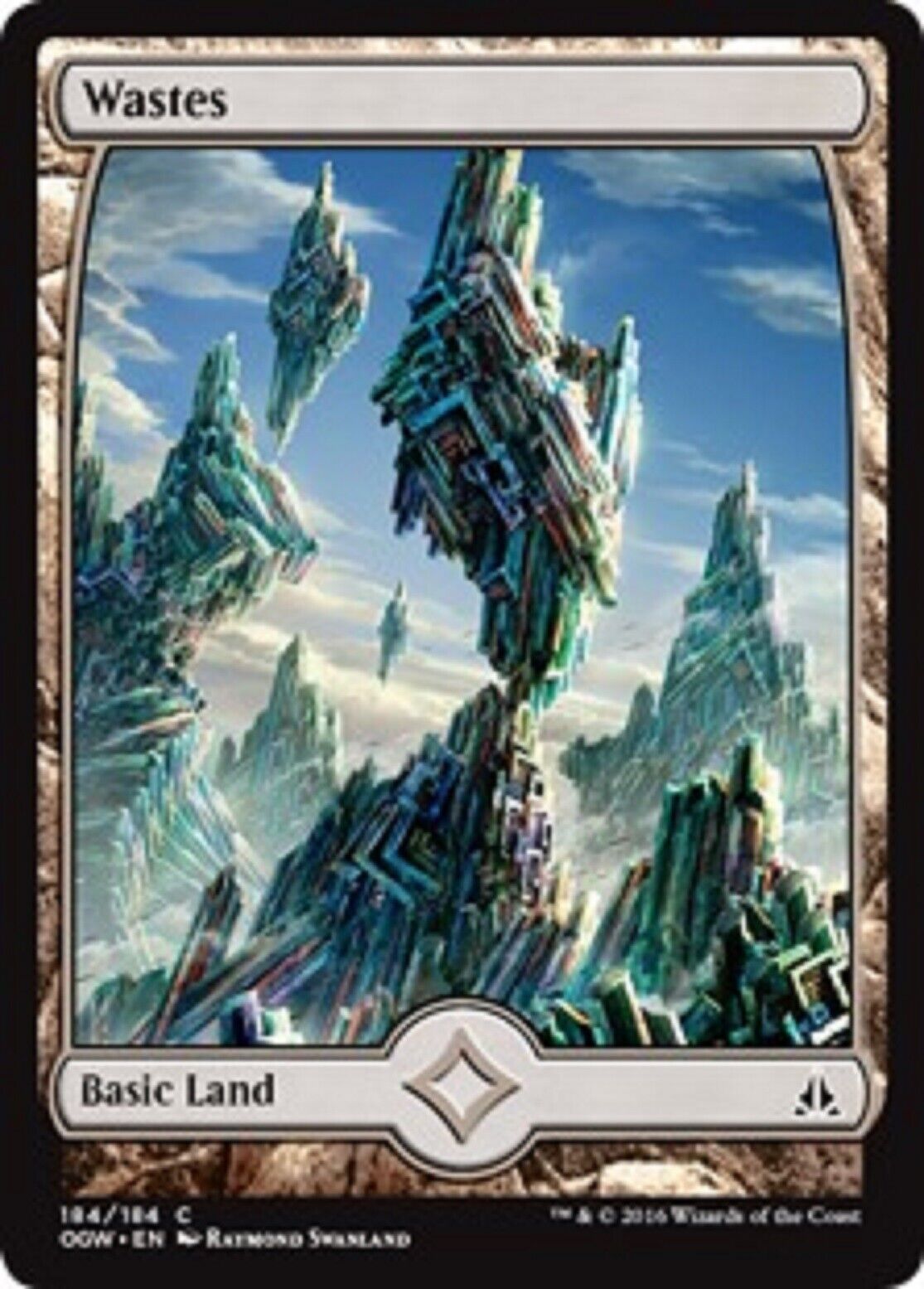 MTG MTG 1x Wastes (184 - Full Art) Oath of the Gatewatch Magic the gatherine card