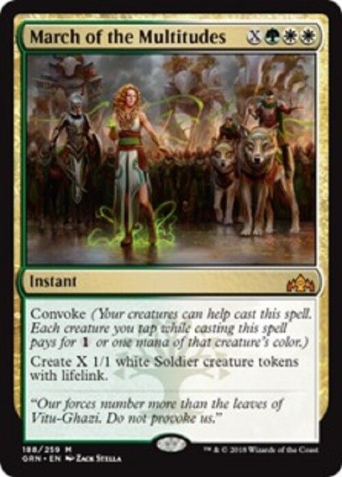 MTG March of the Multitudes Guilds of Ravnica MTG Commander Mythic rare