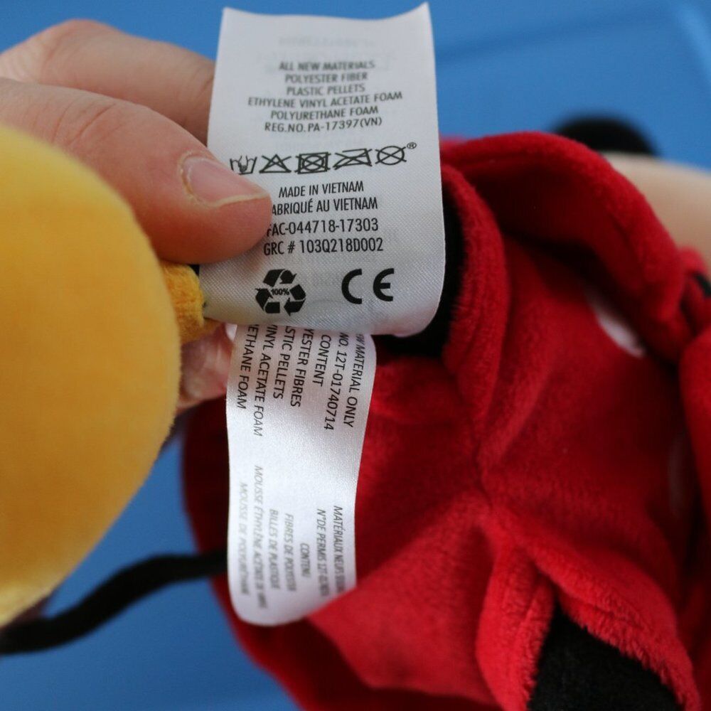 Disney Store Large Plush Toy Mickey Mouse In Red Complete Suit Collectible