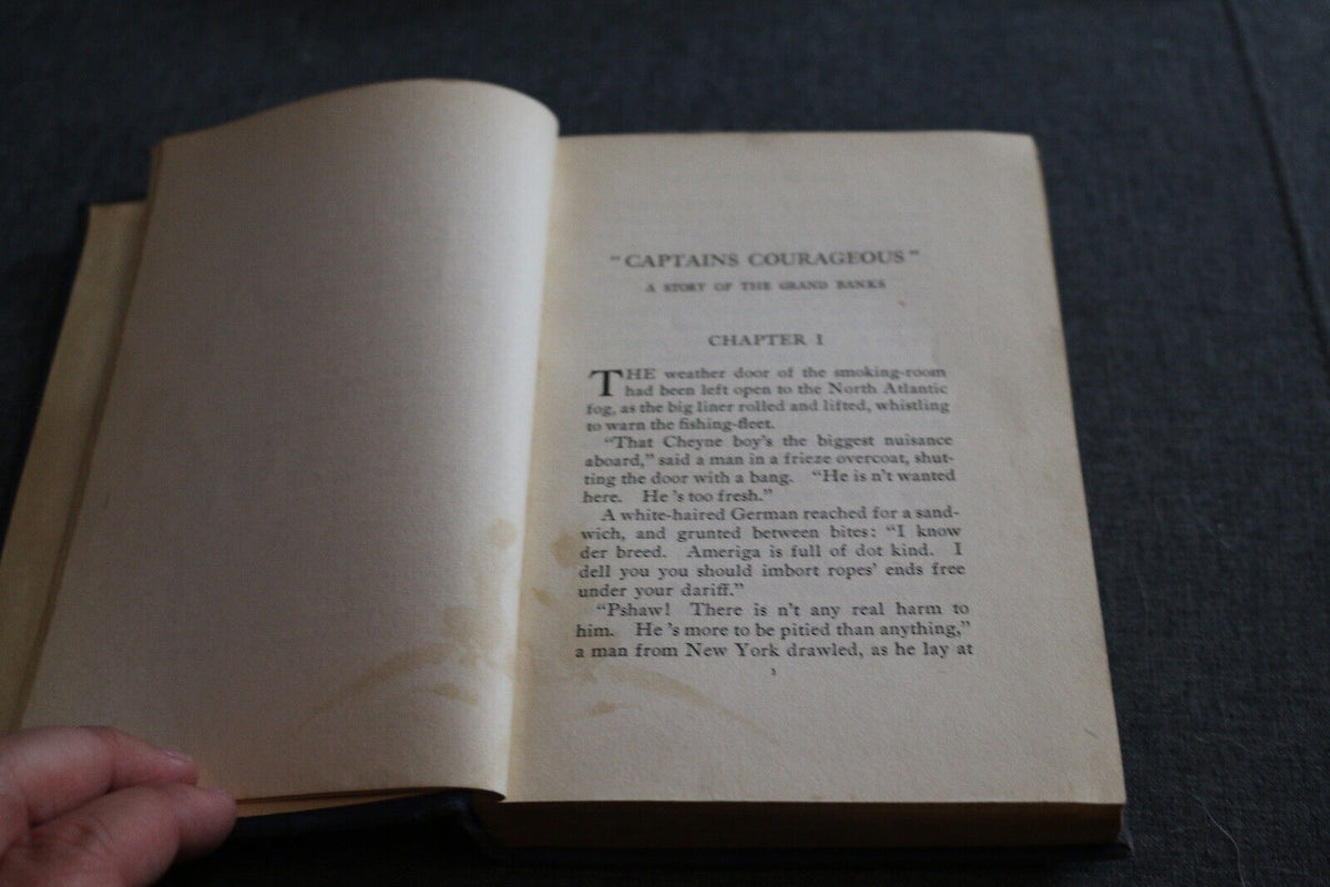 Captains Courageous Kipling Hardcover Antique Book Vintage 1897?