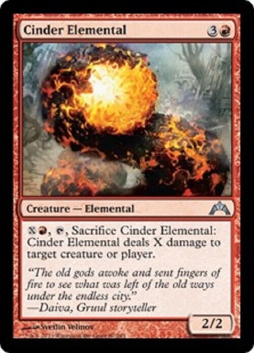 gatecrash cards mtg MTG MTG 1x Cinder Elemental GTC Gatecrash Card Magic The Gathering – Omniphustoys