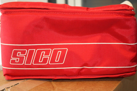✨Vintage Red Sico Soft Cooler Bag Retro King Of Beers Red Carry Strap Zipper✨