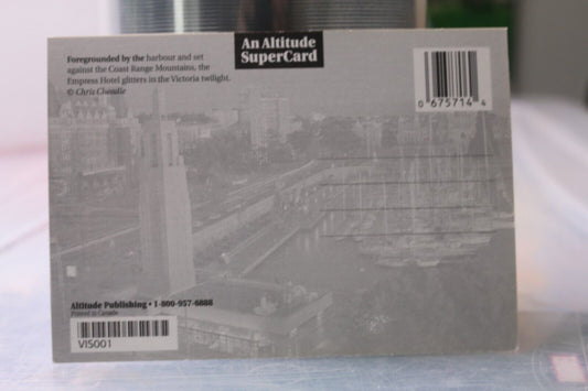 Vintage Post Card Victoria British Columbia An Altitude Super Card Foregrounded