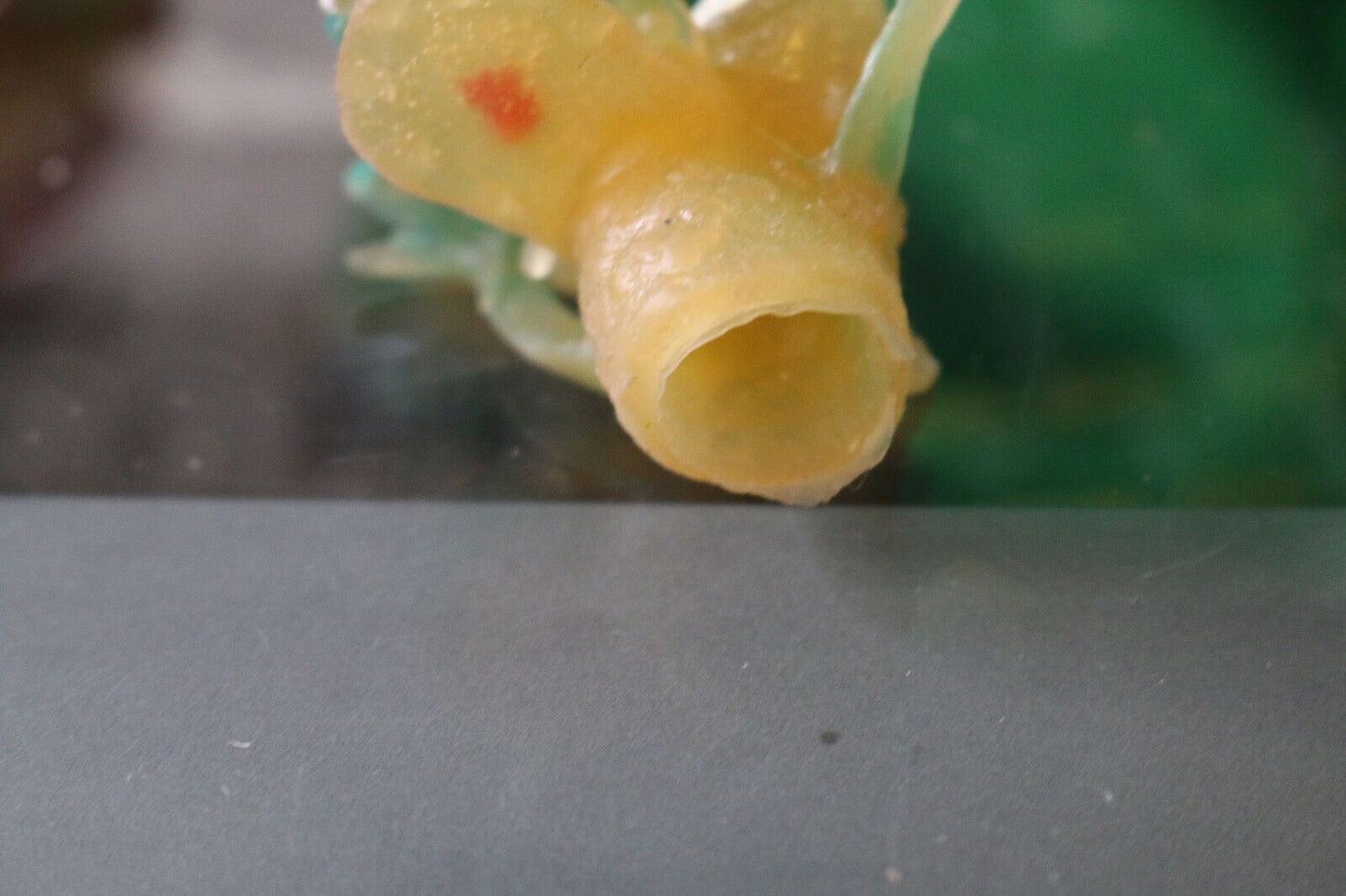 Vintage 70'S Finger Puppet Toy Jiggler Monster Yellow Figure Toy