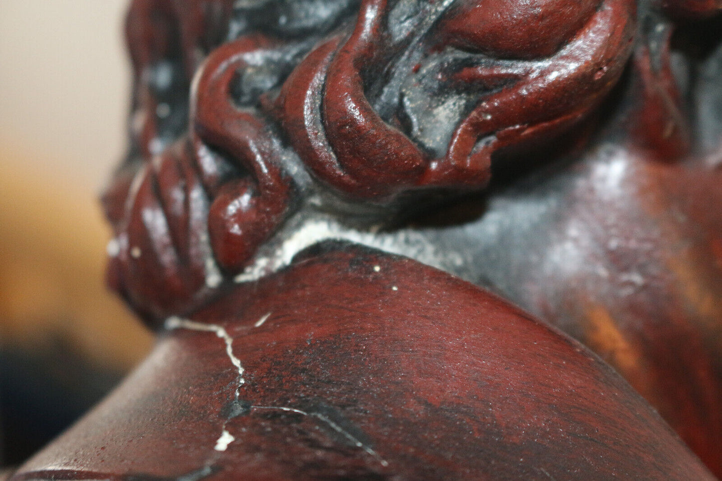 18" Large Bust Of Mozart Music Sculpture Statue Art Rare