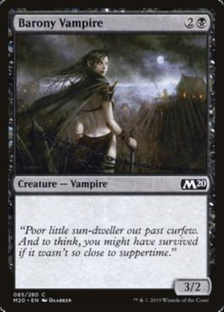 MTG MTG 4x Barony Vampire Core Set 2020 cards Magic The Gathering –  Omniphustoys