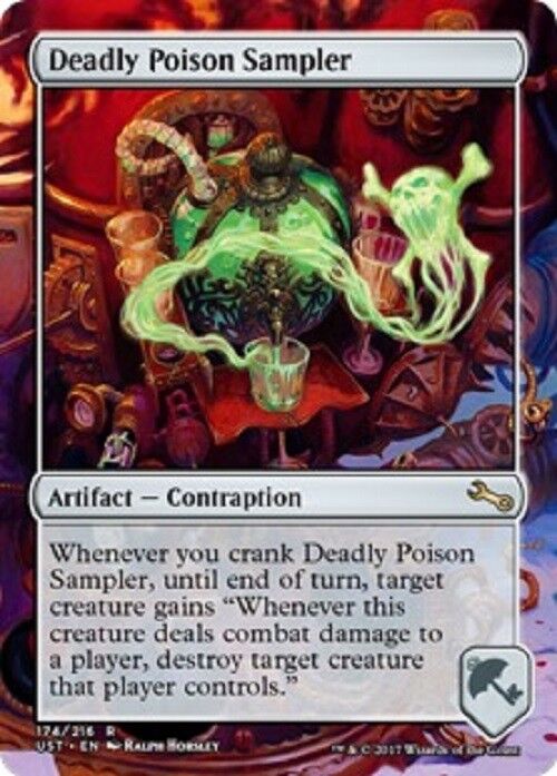 MTG MTG 1X Deadly Poison Sampler NM Unstable cards Magic The Gathering –  Omniphustoys