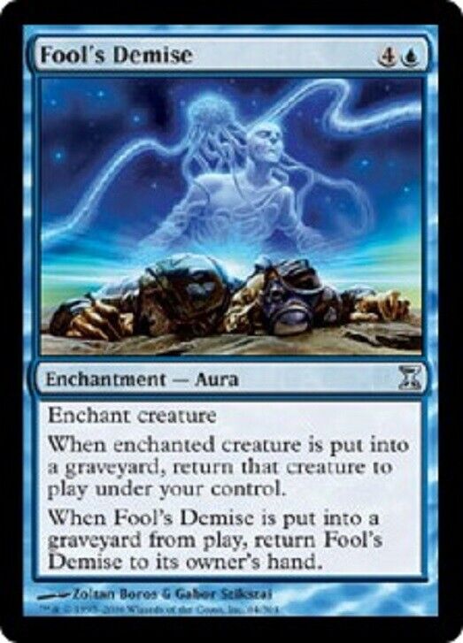 MTG Mtg x1 Fool's Demise Time Spiral blue Magic the Gathering card