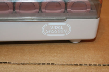 Vidal Sassoon Slimline Hairsetter Vs370 Hot Curlers 20 Velvet Rollers With Clips