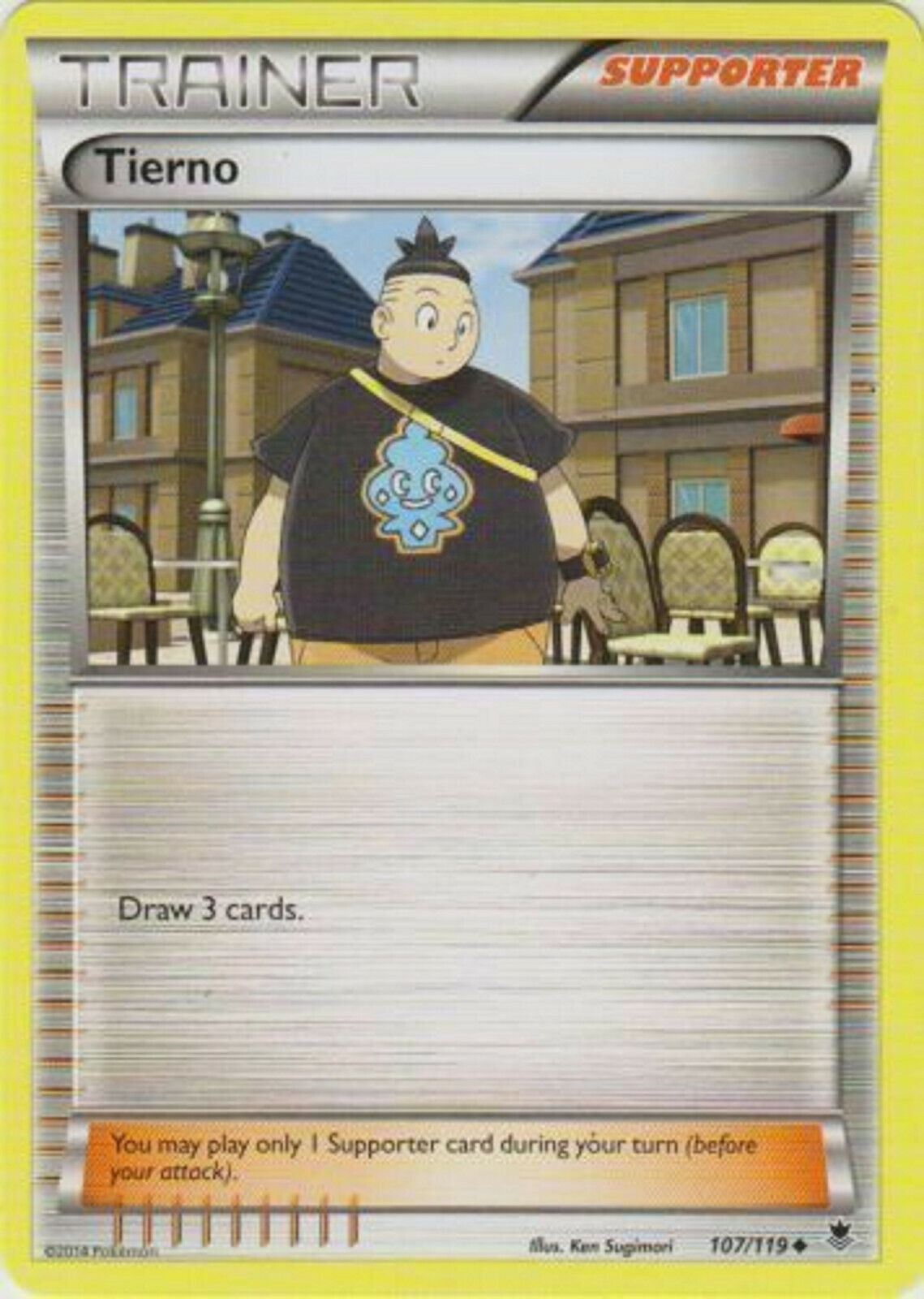 4 X Trainer Tierno Xy Breakpoint Set 112/122 Pokemon Cards Trainer Supporter