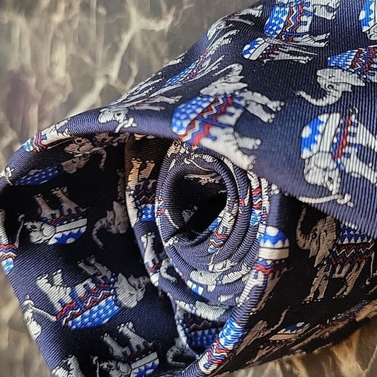 Cravate Beaufort Tie Rack 100% Silk Thaïlande Elephant Thailand Transport