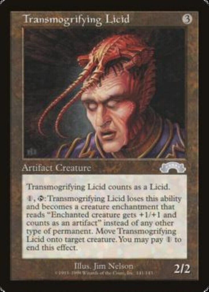 MTG 1x Transmogrifying Licid Exodus MTG Magic the Gathering