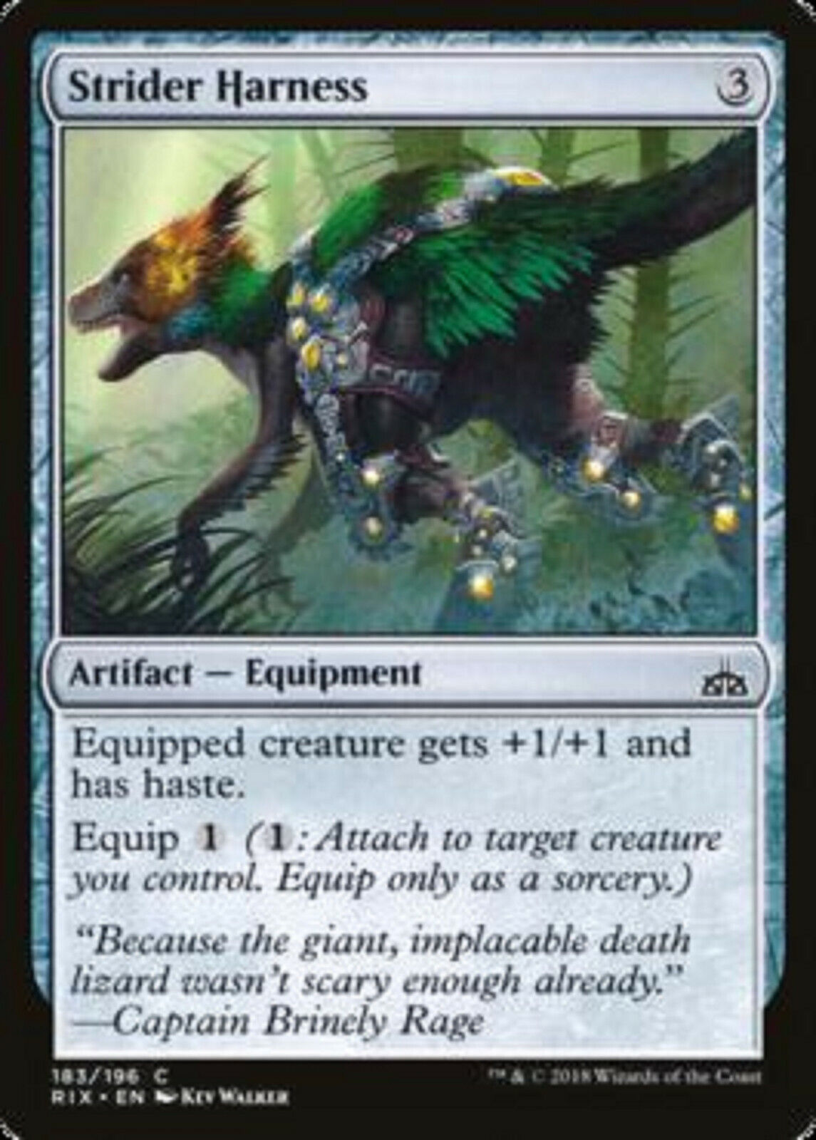 MTG MTG 4x Strider Harness Rivals of Ixalan cards Magic the gathering