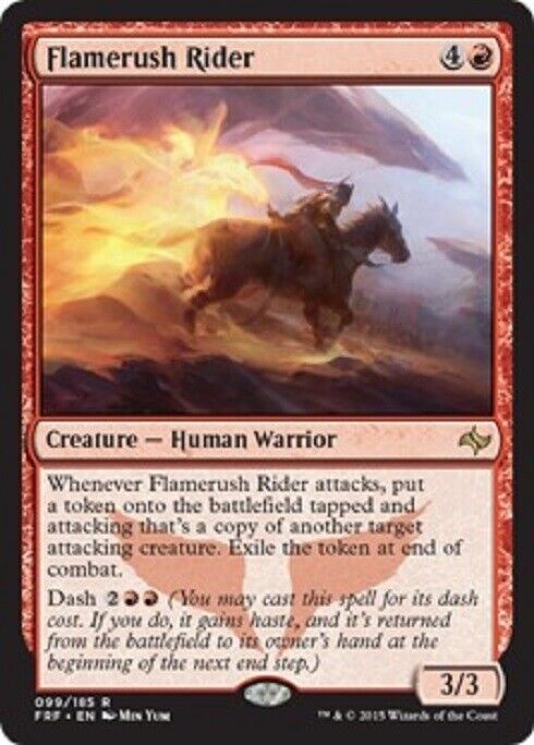MTG MTG 1x Flamerush Rider Fate Reforged Magic The Gathering