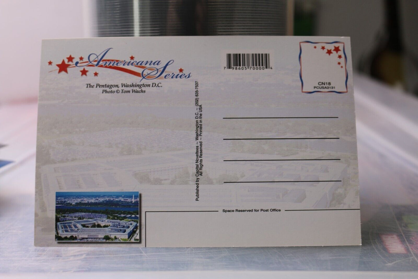 Vintage Post Card The Pentagon Washington D.C. Americana Series Tom Wicks