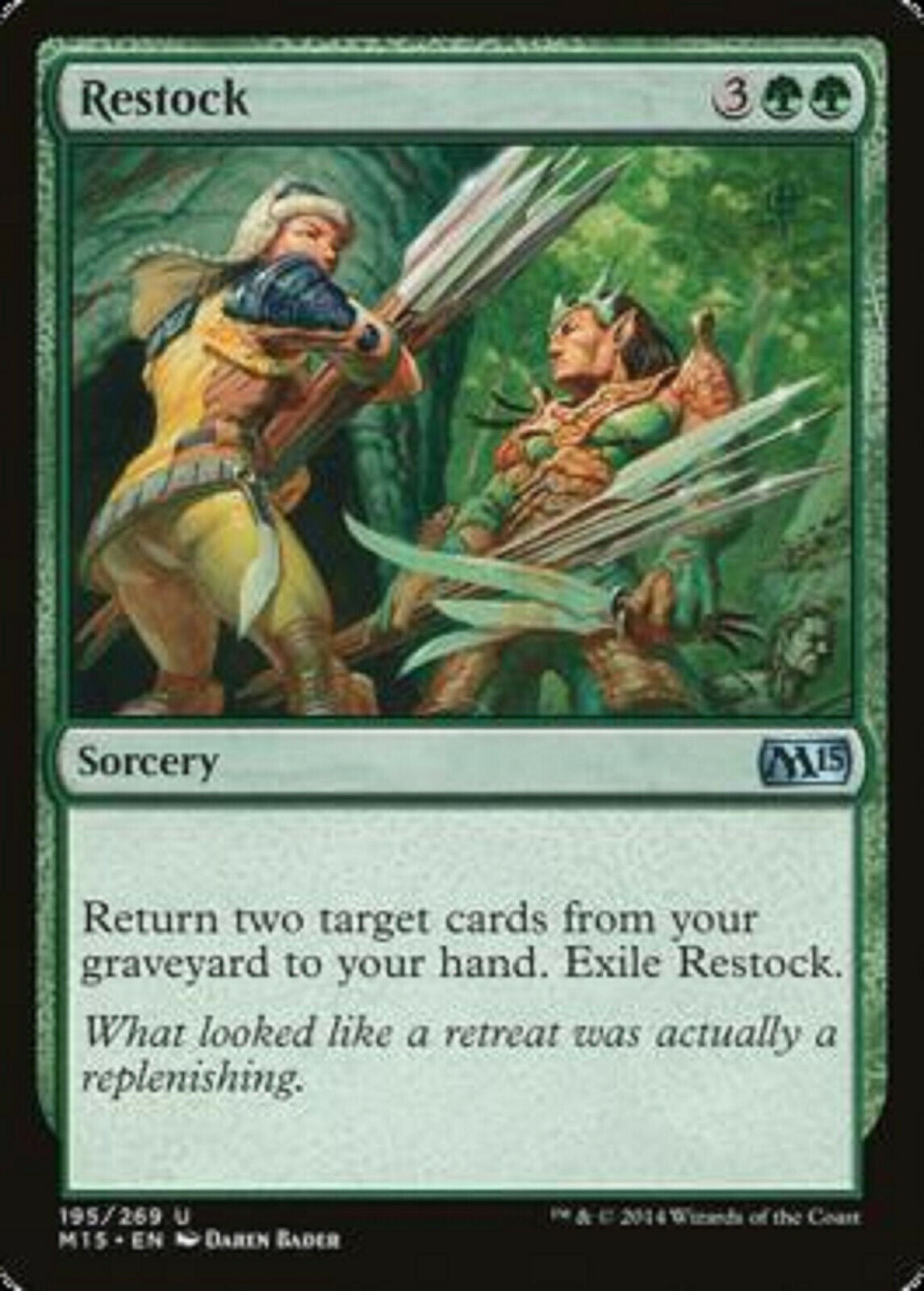 MTG MTG 1x Restock Magic 2015 Core Set Card Magic The Gathering