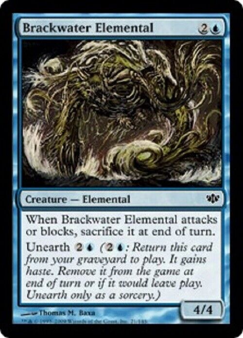 MTG MTG 4x Brackwater Elemental CON Conflux Card Magic The Gathering Pauper