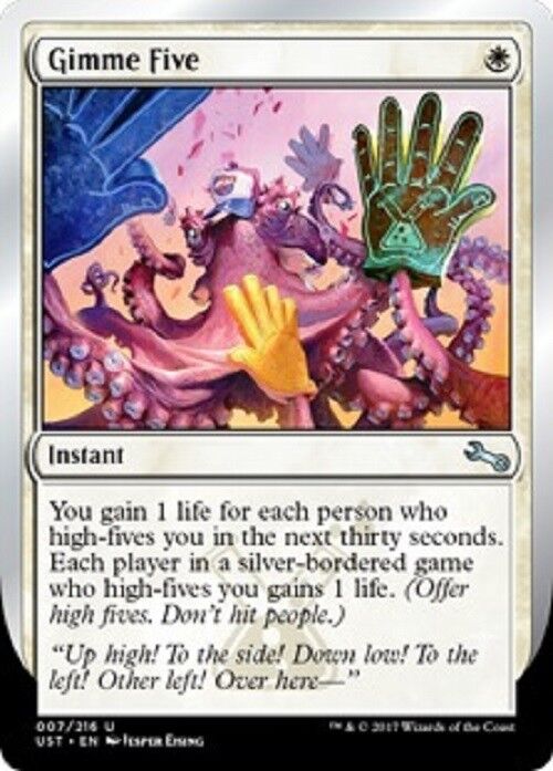 mtg unstable cards 4x Gimme Five Magic the Gathering MTG – Omniphustoys then discard a card Magic The Gathering Unstable Booster