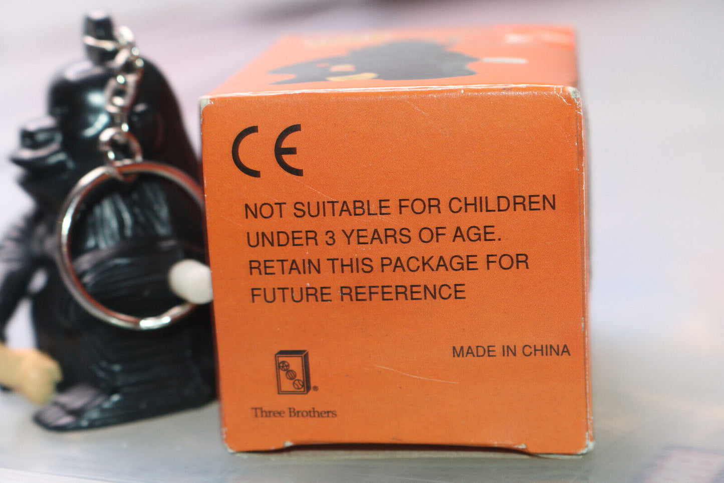 Wind-Up Interesting Gorilla Key-Chain In Box Rare "Mastu" Three Brothers "Bating