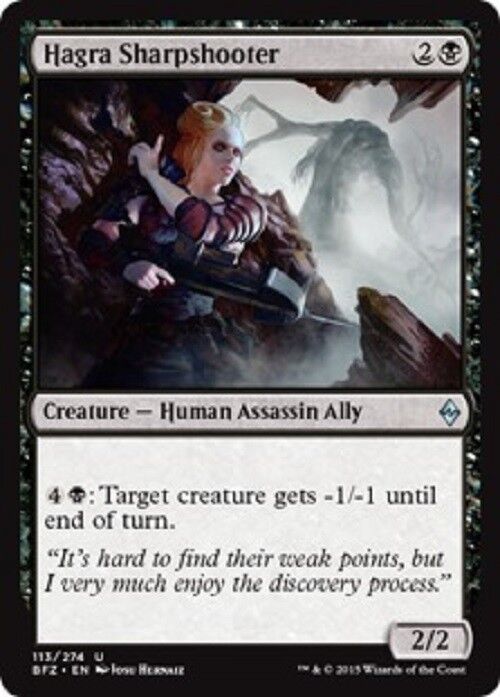 MTG MTG 1x Hagra Sharpshooter Battle for Zendikar Card Magic The Gathering NM