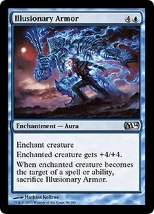 MTG MTG 1x Illusionary Armor M14 Magic 2014 Core Set Card Magic The Gathering