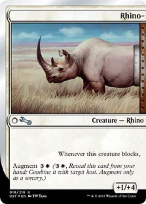 MTG 1x Rhino- Uncommum Unstable CardsMagic the Gathering MTG