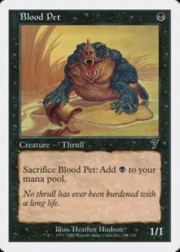 MTG MTG 1x Blood Pet Seventh Edition Magic the Gathering