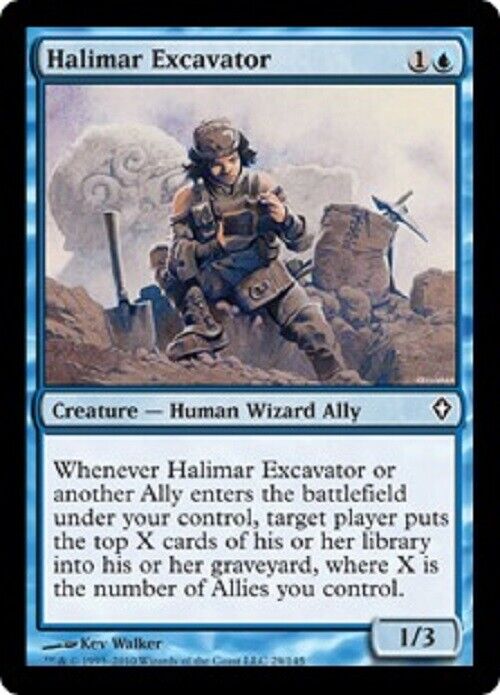 MTG MTG 4x Halimar Excavator WWK Worldwake Card Magic The Gathering Pauper