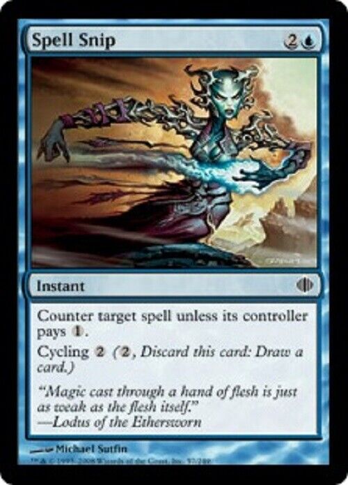 MTG MTG 4x Spell Snip Shards of Alara Cards Magic The Gathering Pauper