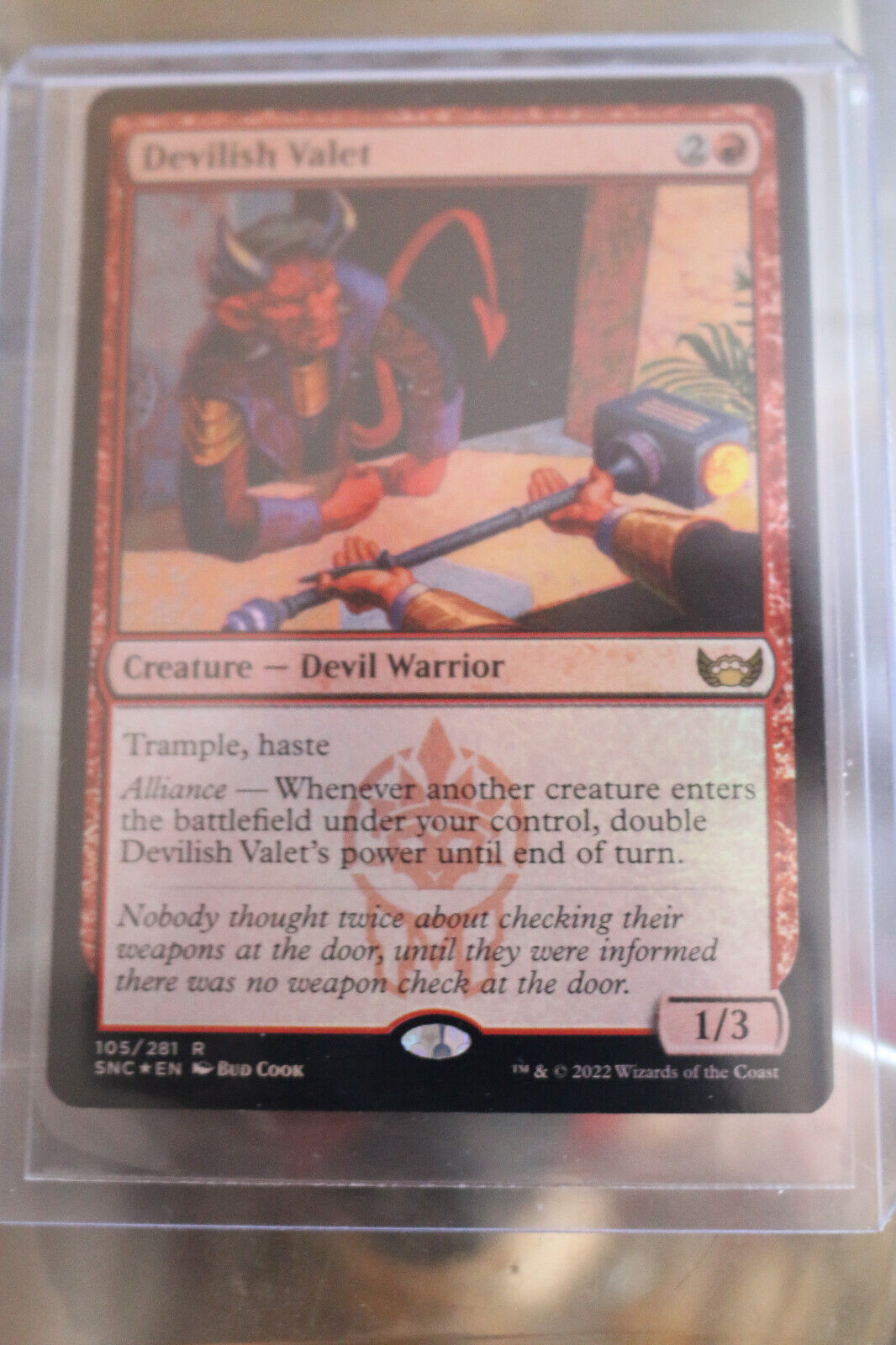 MTG MTG 1x Devilish Valet Foil Streets of New Capenna Magic the Gathering
