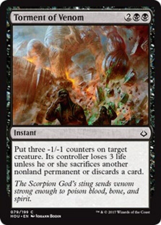 MTG MTG 4x Torment of Venom Hour of Devastation cards Magic The Gathering