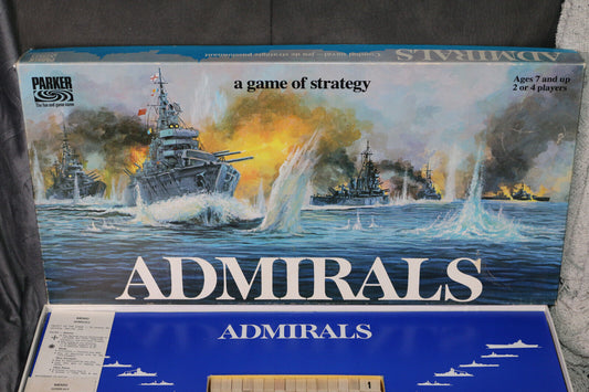 1972 Parker Brothers Admirals A Game Of Strategy Complete & Excellent Contents!!