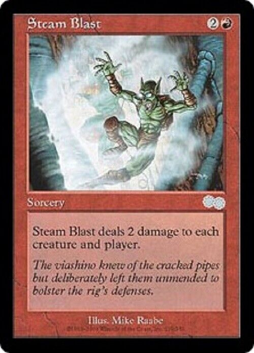 MTG MTG 1x Steam Blast UZ Urza's Saga Card Magic The Gathering pauper –  Omniphustoys